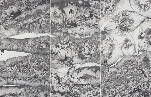 붓노니 정윤희_함께_ 101cm x 65cm_화선지,먹 외_2025