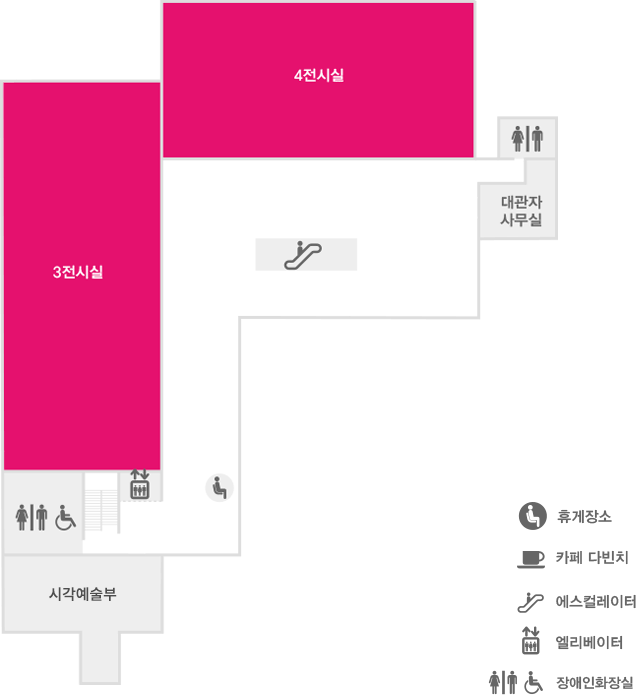 Plan of the second floor of Hangaram Museum of Art