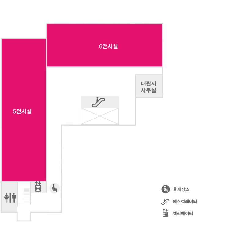 A plan on the third floor of Hangaram Museum of Art도