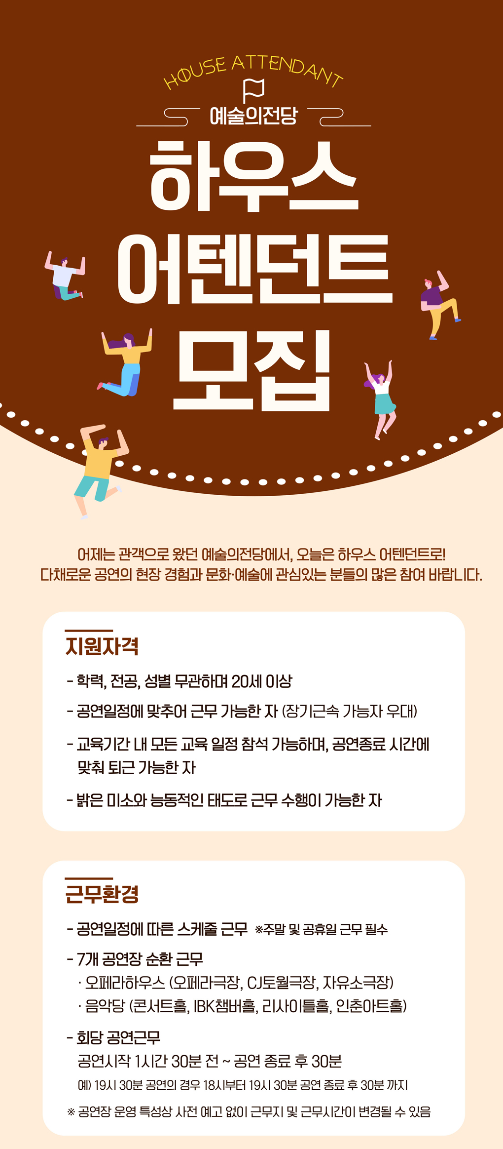 예술의전당 하우스 어텐던트 2023 하반기 4차 모집