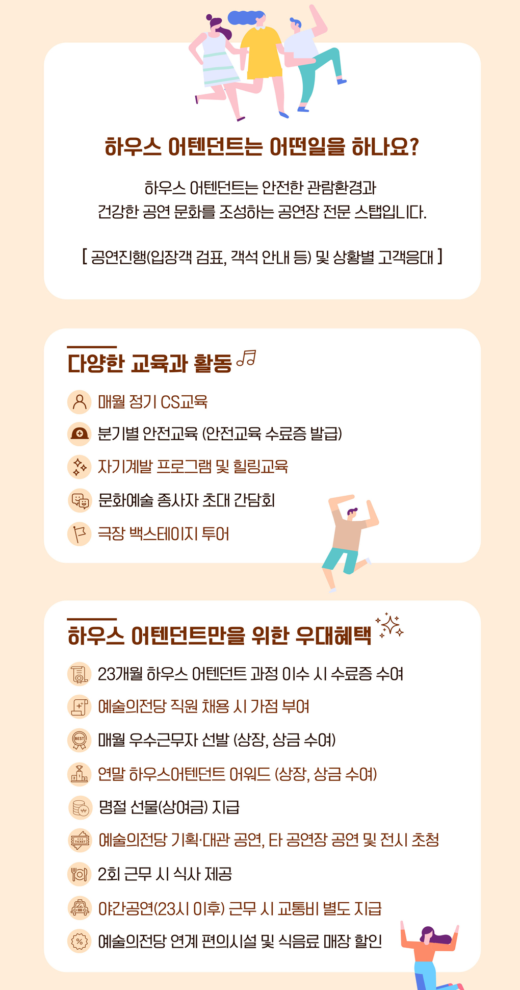 예술의전당 하우스 어텐던트 2023 하반기 4차 모집