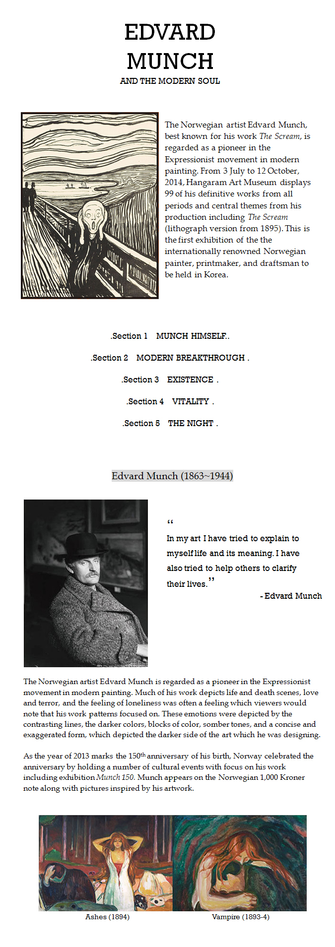 Edvard Munch and the Modern Soul
