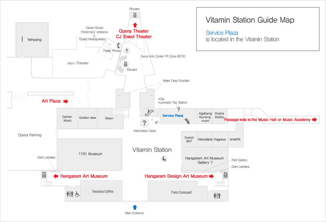 Vitamin Station Guide Map