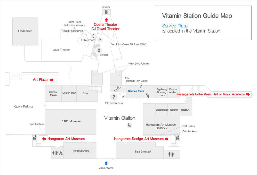 Vitamin Station Guide Map