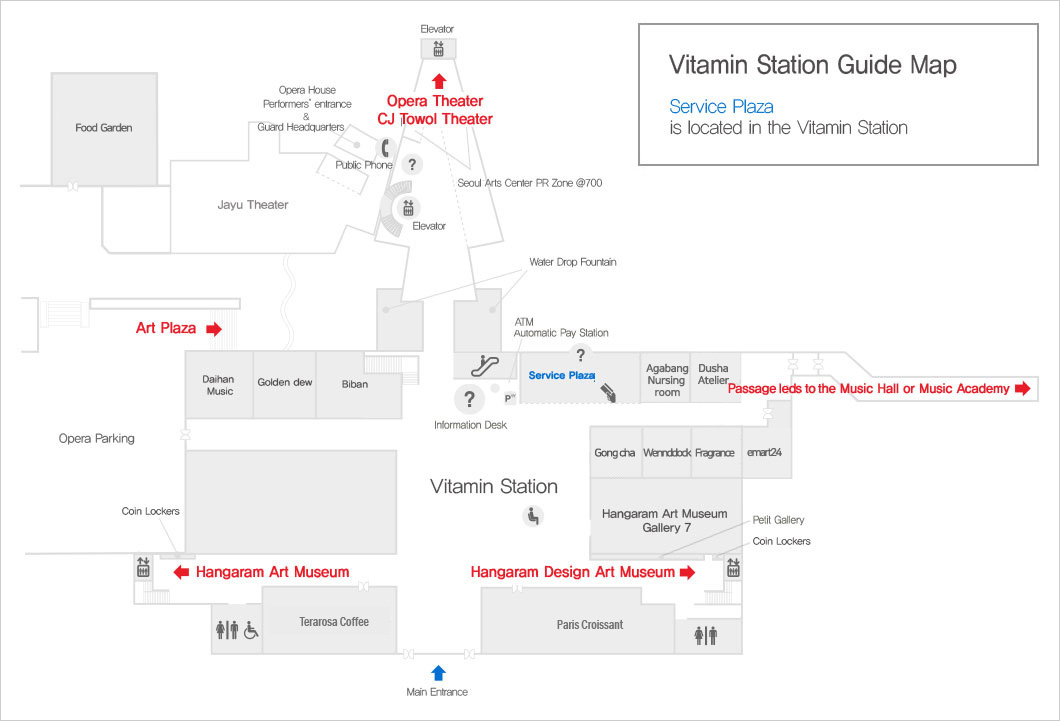 Vitamin Station Guide Map