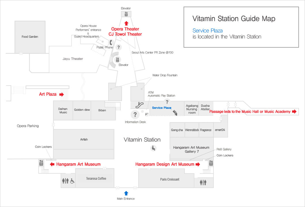 Vitamin Station Guide Map